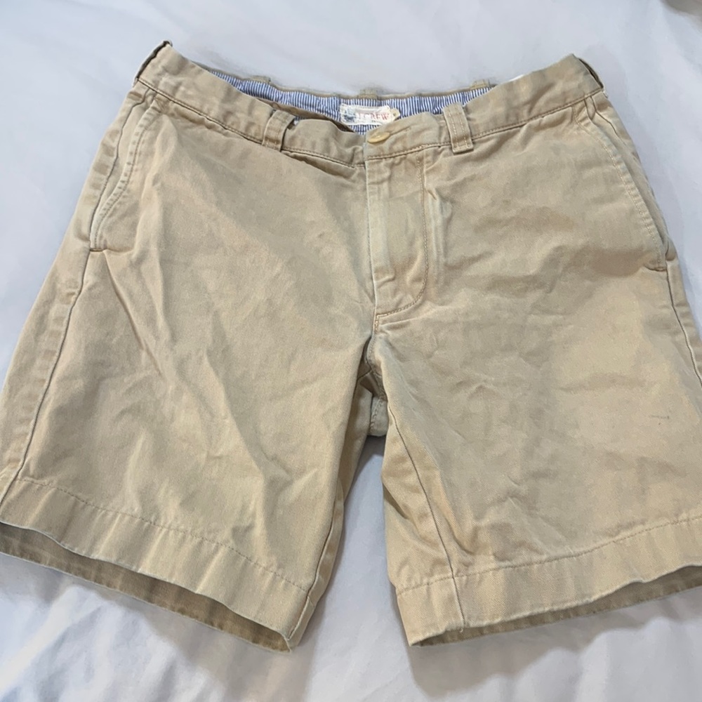 J Crew Khaki Shorts sz 30- 7 inch inseam